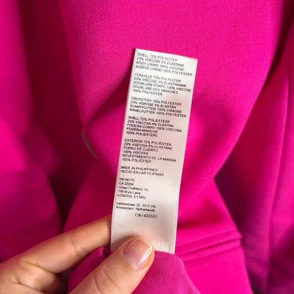 Maeve Anthropologie Double Breasted Boxy Blazer Pink - Picture 5 of 7